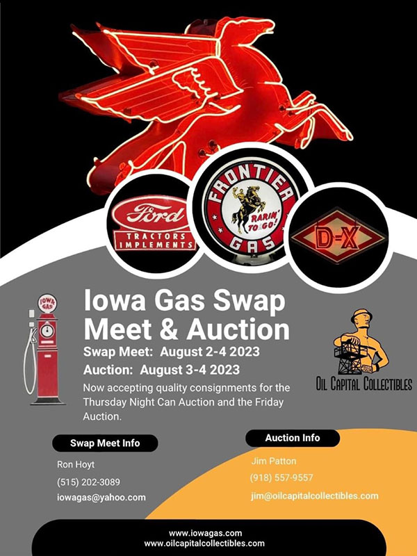 37th Annual Iowa Gas Swap Meet & Auction Oil Capital Collectibles